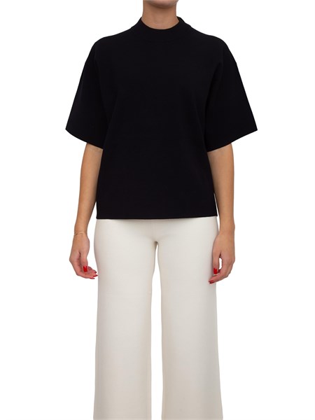 maglia donna amici max mara in filato di viscosa blu amici