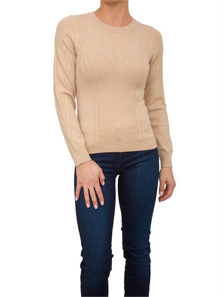 maglia donna liu jo beige tf4157ms63m