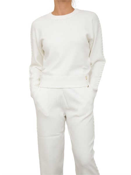 maglia donna patrizia pepe bianco 8k0235k207w146