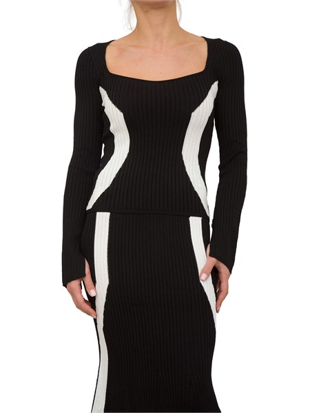 maglia donna patrizia pepe nero 8k0213k9j5i258