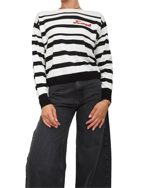 maglia donna twin set nero 252tp3091