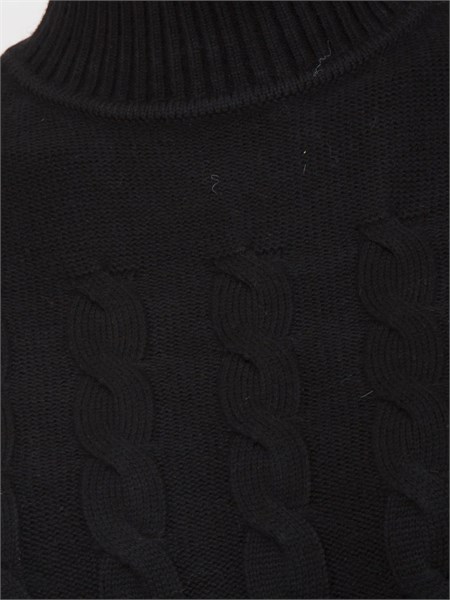 maglia guess jeans donna in misto lana nera w5br30z1192