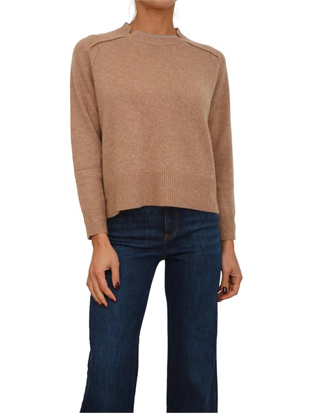 maglia marcel nenette in misto cashmere cammello marcel