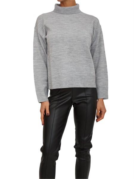 maglia marleen kocca in misto lana grigia marleenpma7282abun0000
