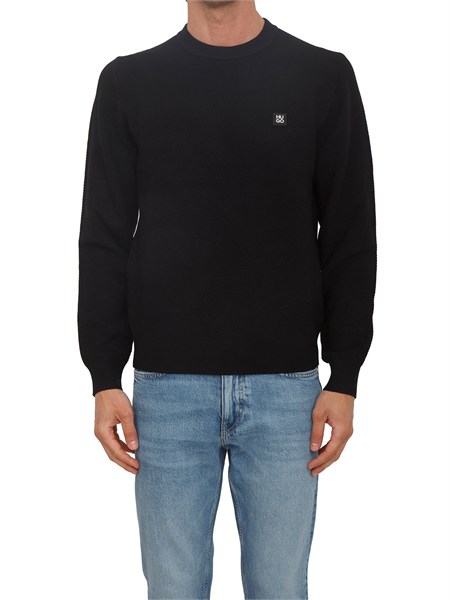 maglia nera hugo uomo in misto viscosa e lana setal50553610