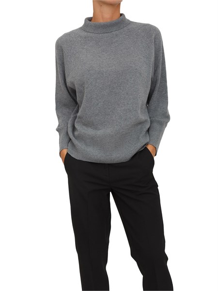 maglia over marella in lana e cashmere grigio ismaele