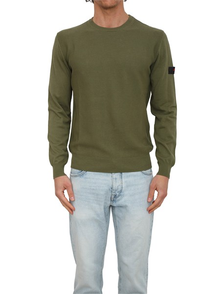 maglia peuterey uomo in cotone verde peu5837ganna03