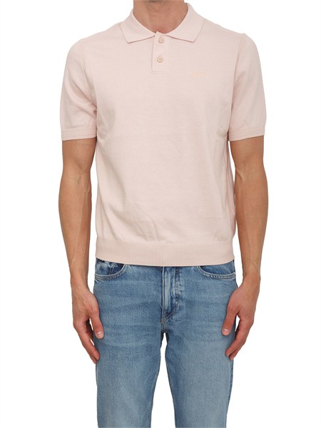 maglia rosa boss uomo in cotone ricamo logo asac p50514223