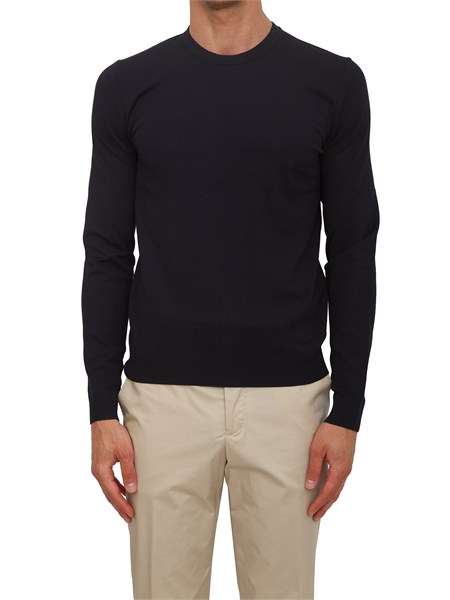 maglia san hugo uomo in filato traspirante blu san50532074