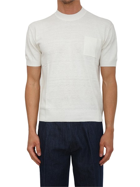 maglia uomo paolo pecora in seta boucle bianco panna a023f600