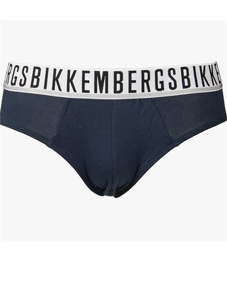 pack 2 slip bikkembergs in cotone blu bkk1usp01bi