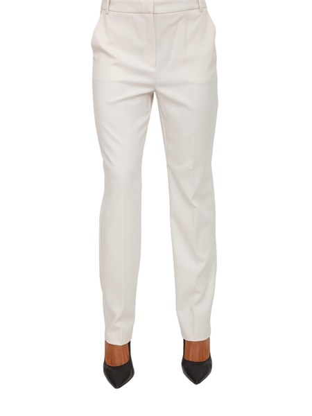 pantalone casual donna emme marella bianco calcio