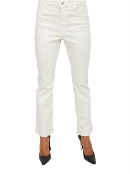 pantalone casual donna emme marella bianco mode