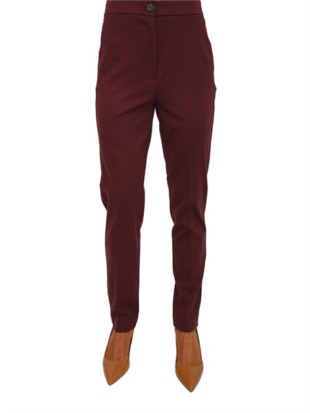 pantalone casual donna emme marella bordeaux chinos
