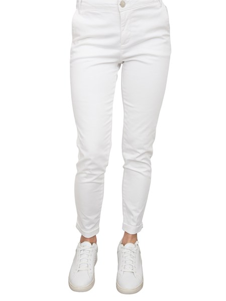 pantalone casual donna fracomina bianco fp25sv4001w72001