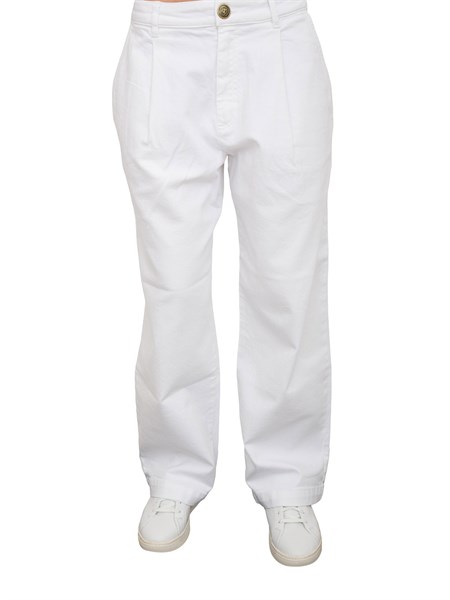 pantalone casual donna marella bianco gomito