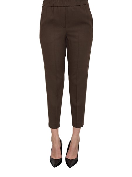 pantalone casual donna peserico marrone p0407206753