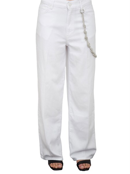 pantalone casual donna pinko bianco lauryna2do