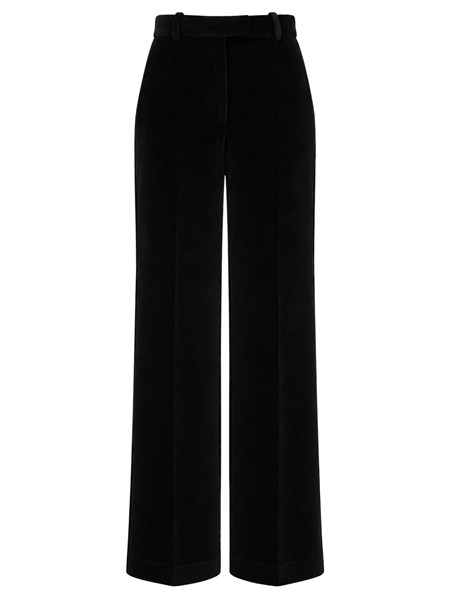 pantalone donna circolo 1901 in velluto nero fd4063