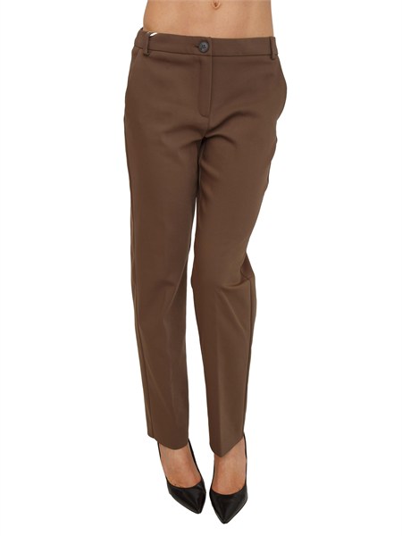 pantalone emmgatti di emme marella in cotone stretch verde emmgatti