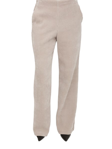 pantalone foster emme marella in velluto beige a coste foster