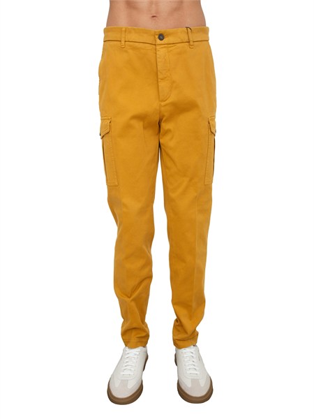 pantalone peserico uomo in gabardina di cotone senape r54727t2307962