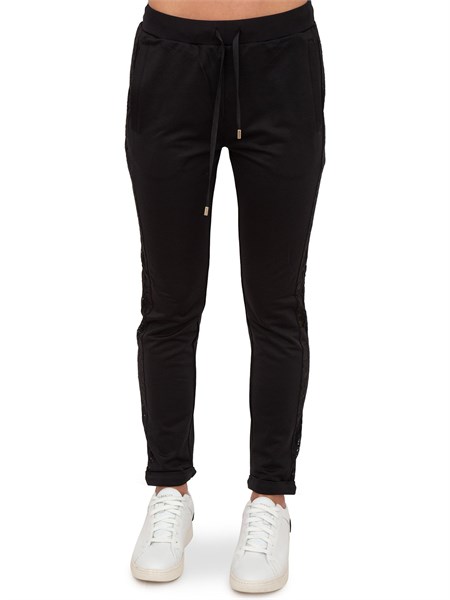 pantalone tuta donna liu jo nero ta3011f0869