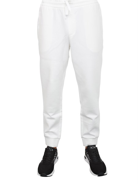 pantalone tuta uomo armani exchange bianco xm000373af10818
