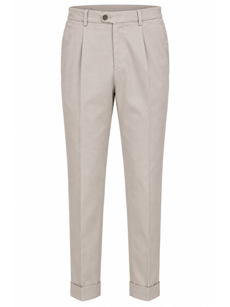 pantaloni aiace galassi misto cotone sabbia dvr47g046