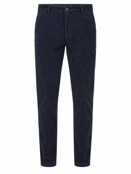 pantaloni aviator 301 trussardi in gabardina blu p711m109qw
