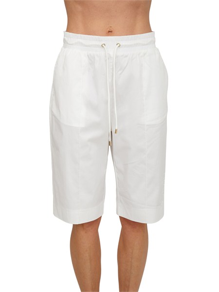 pantaloni bermuda liu jo donna in cotone bianco ta6289t416a