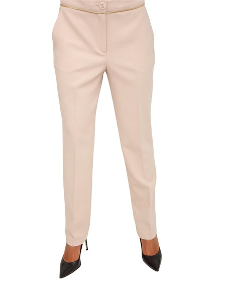 pantaloni blugirl in cady misto viscosa beige rf5024t3190