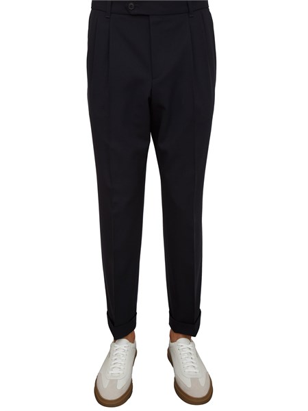 pantaloni boss uomo in lana vergine blu c perin dpl tu 25350545822