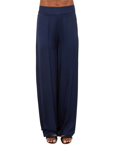 pantaloni calador kocca in viscosa blu caladorpf8414