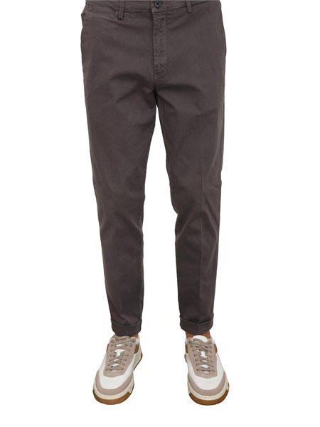 pantaloni chino uomo liu jo in cotone grigio qf5002t151a