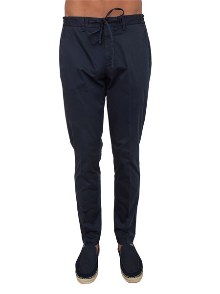 pantaloni corneliani in cotone stretch blu 274af42720115