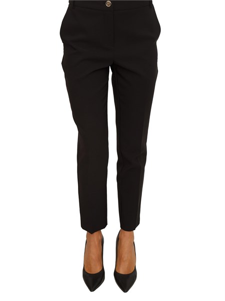 pantaloni donna fracomina in tessuto nero fr25wv4002w42901