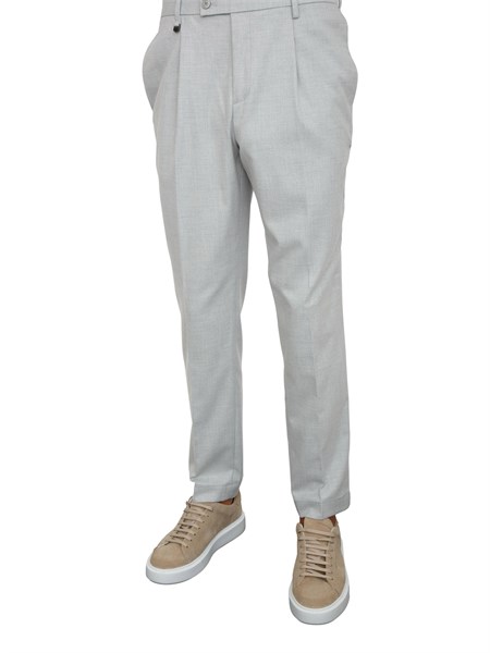 pantaloni duke antony morato regular fit in misto lana grigia dal tocco caldo mmtr00769fa600285