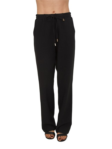 pantaloni fracomina in tessuto elasticizzato neri fr26sv2001w42901