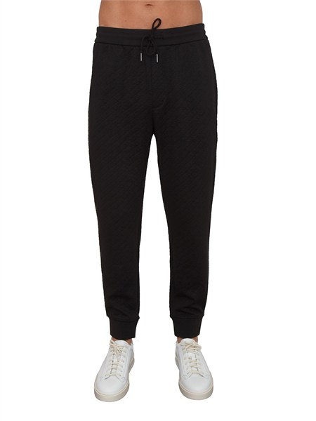pantaloni jogger uomo armani exchange neri logo jacquard xm002900af21862