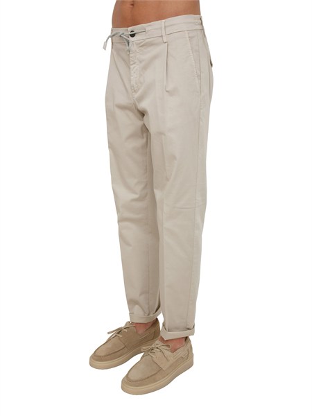 pantaloni joggers eleventy uomo in cotone beige m75pang03tet0k007
