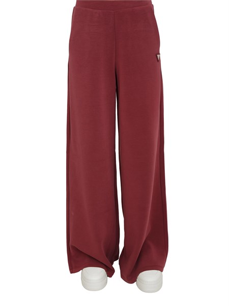 pantaloni jogging guess jeans donna in scuba bordeaux v4yb07kcay2