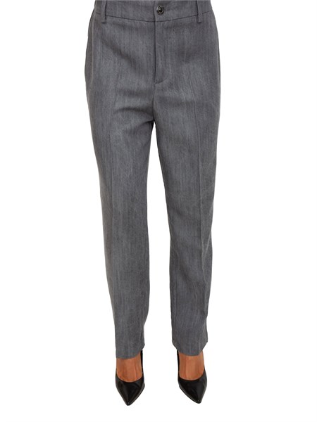 pantaloni liu jo donna in denim di lyocell grigio uf5143d0266