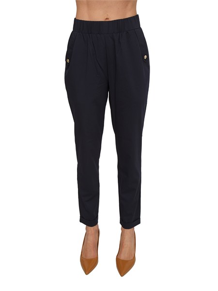 pantaloni liu jo donna in tessuto blu ta6255ts922