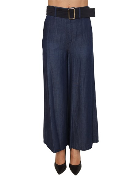 pantaloni liu jo in denim chambray blu ua6314d0335