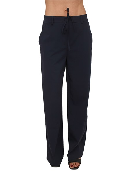 pantaloni mmlagoraio max mara mm in tessuto tecnico blu mmlagoraio