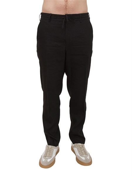 pantaloni p perin boss uomo in lino tecnico nero p perin rds wg 26250561973