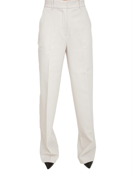 pantaloni palazzo guess jeans donna in viscosa avorio w5bb08w2402