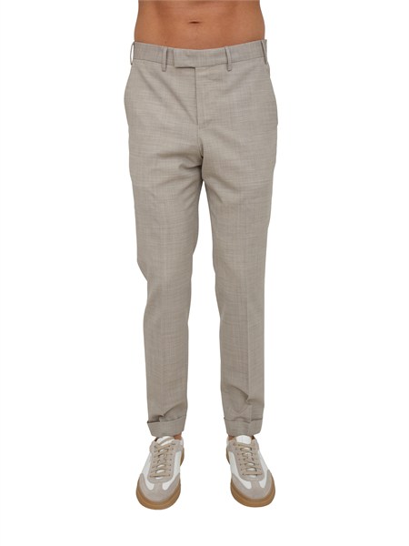 pantaloni pt torino in lana stretch beige to77afmaz00cl1