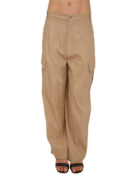 pantaloni rosalin pinko in twill di puro cotone beige rosalina2er